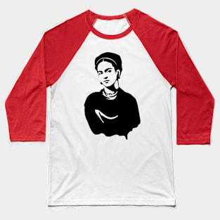 frida kahlo black Baseball T-Shirt